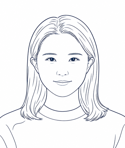 문지영 프로필 일러스트
